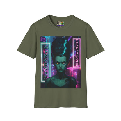 Bride of Frankenpunk Dark colors Unisex T-Shirt by CreepyCrafts.boo