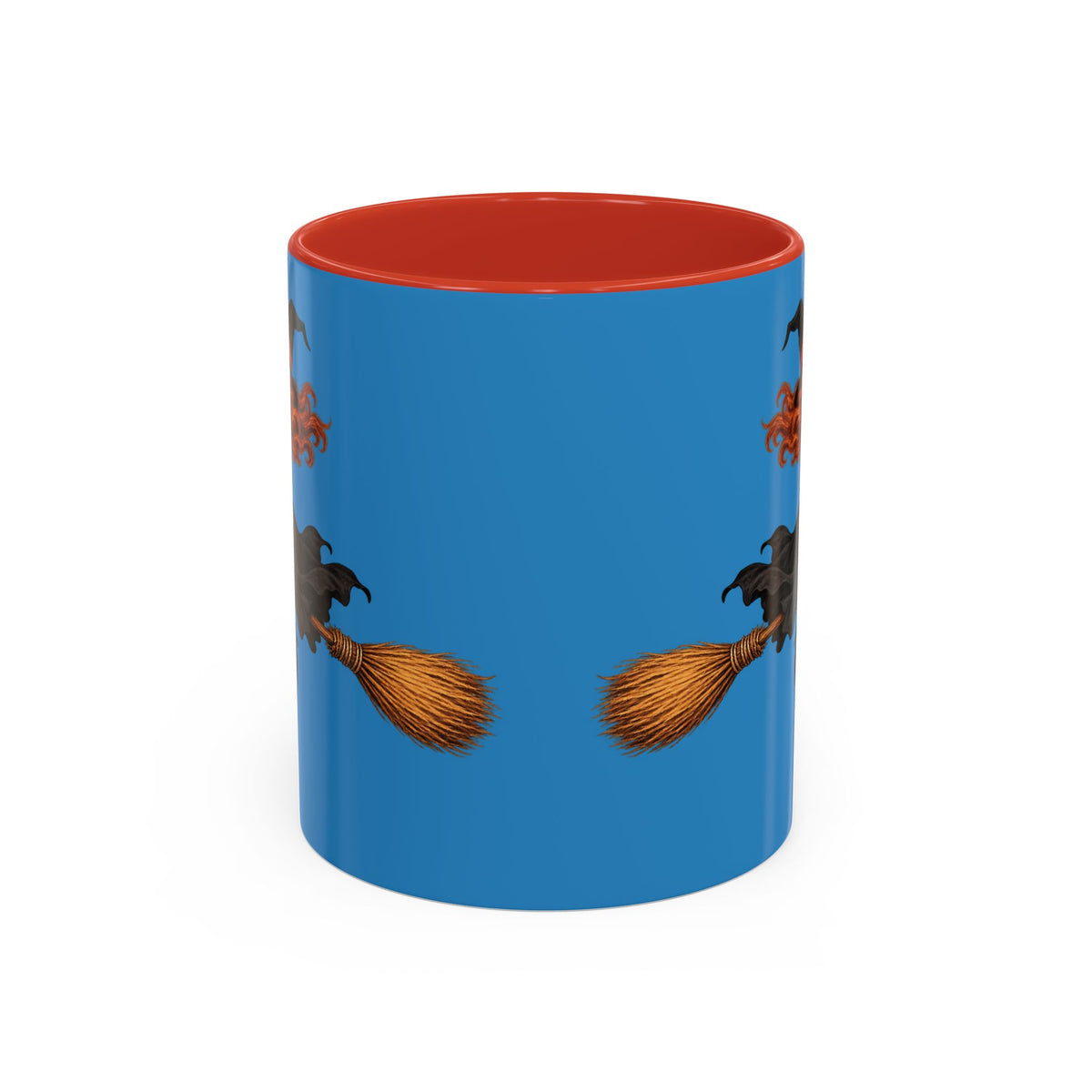 Hazel Hex Blue Accent Mug by CreepyCrafts.boo