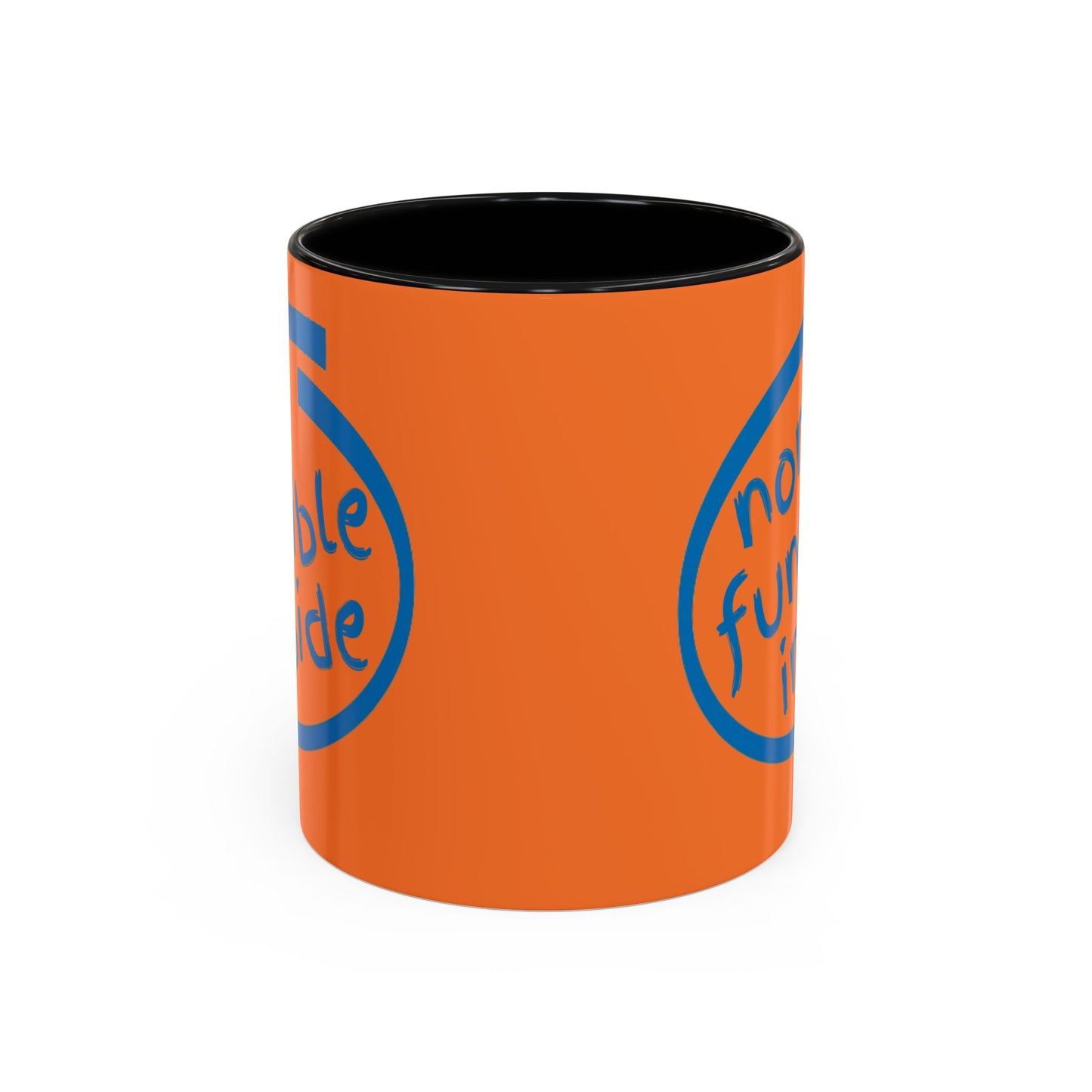 Non-Fungible Inside Orange Accent Mug by cypherpunkgear.com