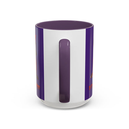 Is it Halloween yet? Dark Purple Accent Mug by CreepyCrafts.boo