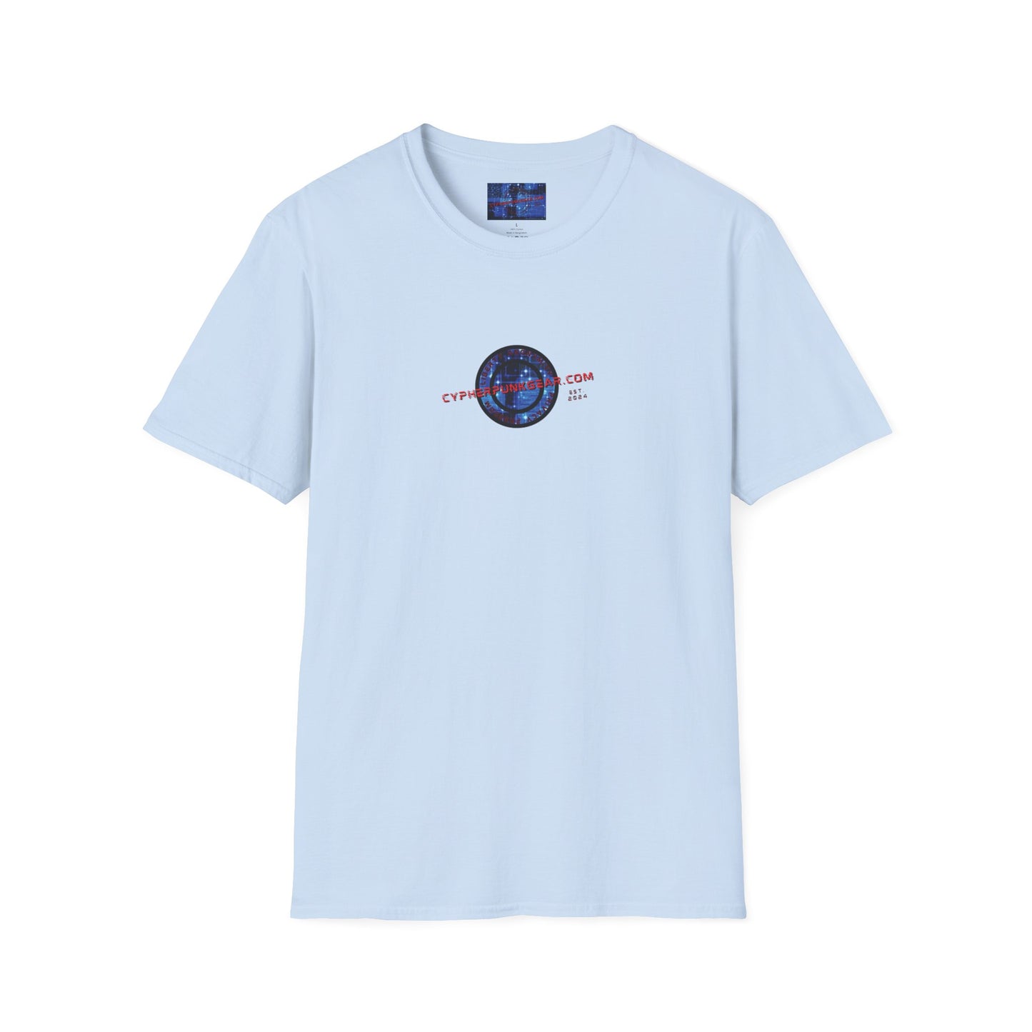 2-sided, cypherpunkgear.com logo Light colors Unisex T-Shirt by cypherpunkgear.com