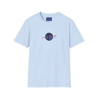 2-sided, cypherpunkgear.com logo Light colors Unisex T-Shirt by cypherpunkgear.com