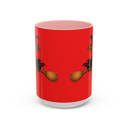 Hazel Hex Red Accent Mug by CreepyCrafts.boo