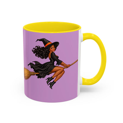 Velvet Vex Pink Accent Mug by CreepyCrafts.boo