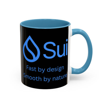 SUI Black Accent Mug by cypherpunkgear.com