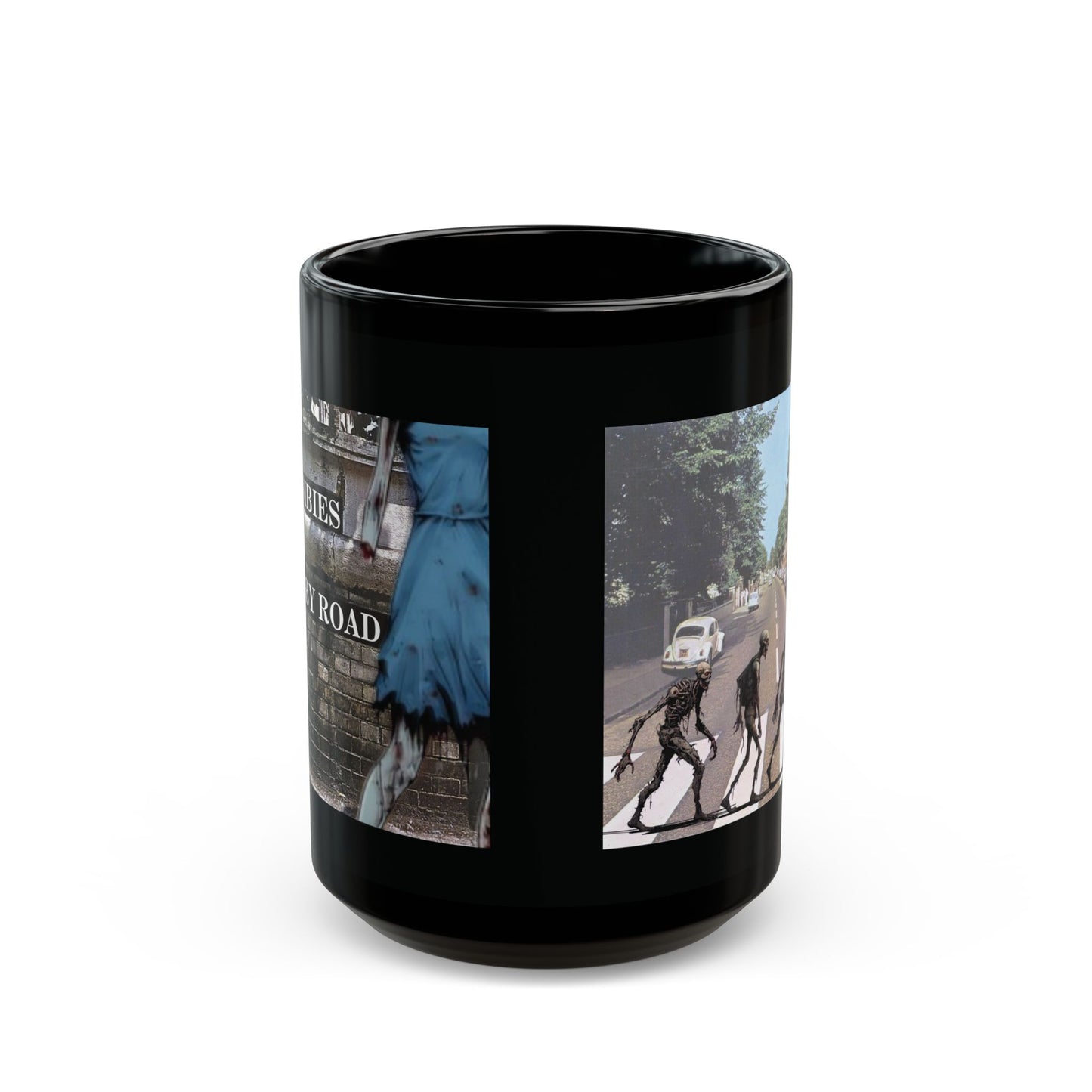 2-sided, Scabby Road Black Mug by CreepyCrafts.boo
