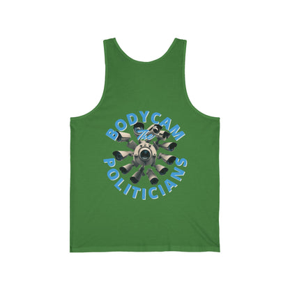 2-sided, Bodycam the Politicians Cameras Unisex Jersey Tank Top by cypherpunkgear.com