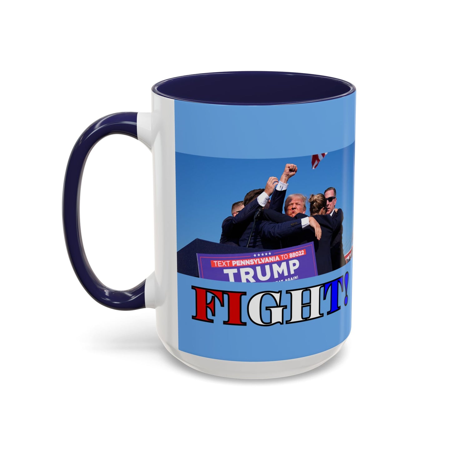 Fight! Accent Mug by cypherpunkgear