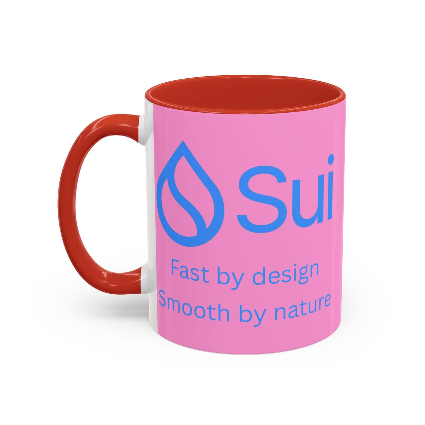 SUI Pink Accent Mug by cypherpunkgear.com