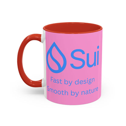 SUI Pink Accent Mug by cypherpunkgear.com