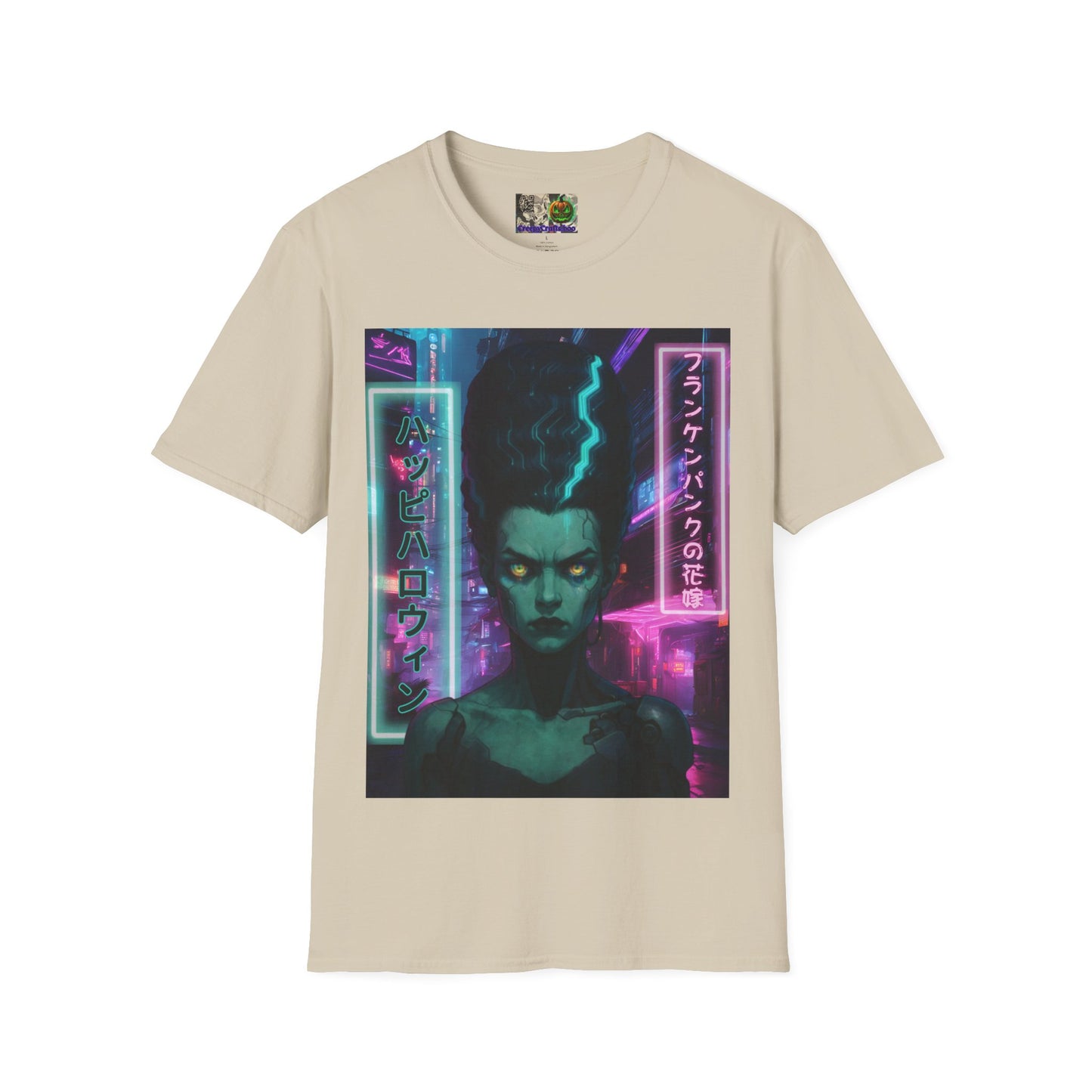Bride of Frankenpunk Light colors Unisex T-Shirt by CreepyCrafts.boo