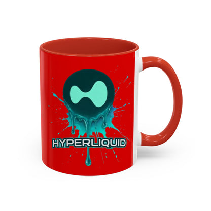 HYPE Drip Red Accent Mug by cypherpunkgear.com