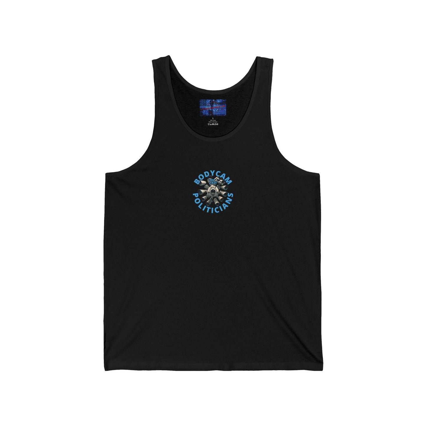 2-sided, Bodycam the Politicians Cameras Unisex Jersey Tank Top by cypherpunkgear.com