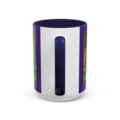 Happy Halloween Green Jack Purple Accent Mug by CreepyCrafts.boo
