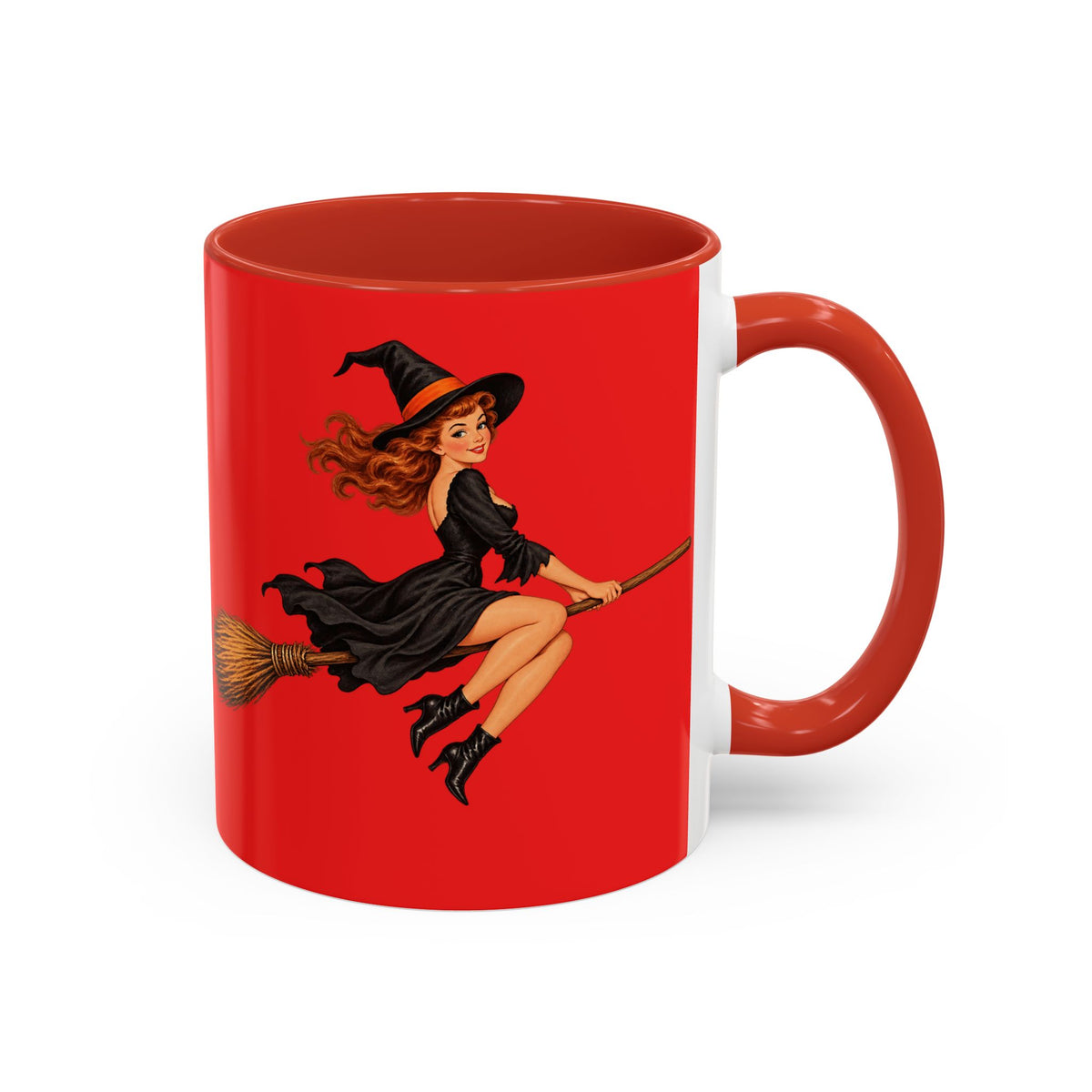 Hazel Hex Red Accent Mug by CreepyCrafts.boo