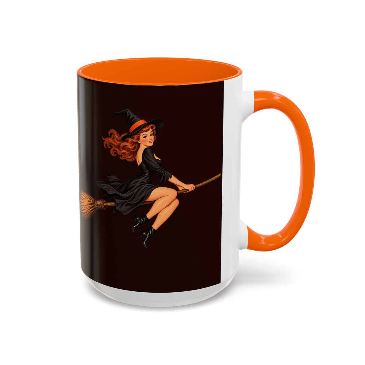 Hazel Hex Brown Accent Mug by CreepyCrafts.boo
