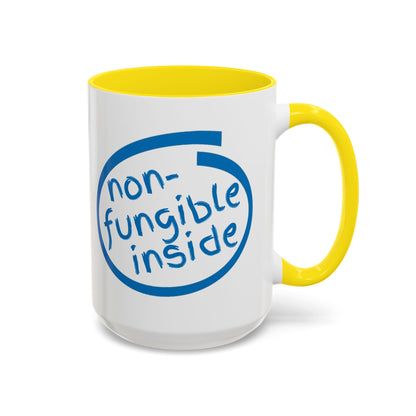 Non-Fungible Inside White Accent Mug by cypherpunkgear.com