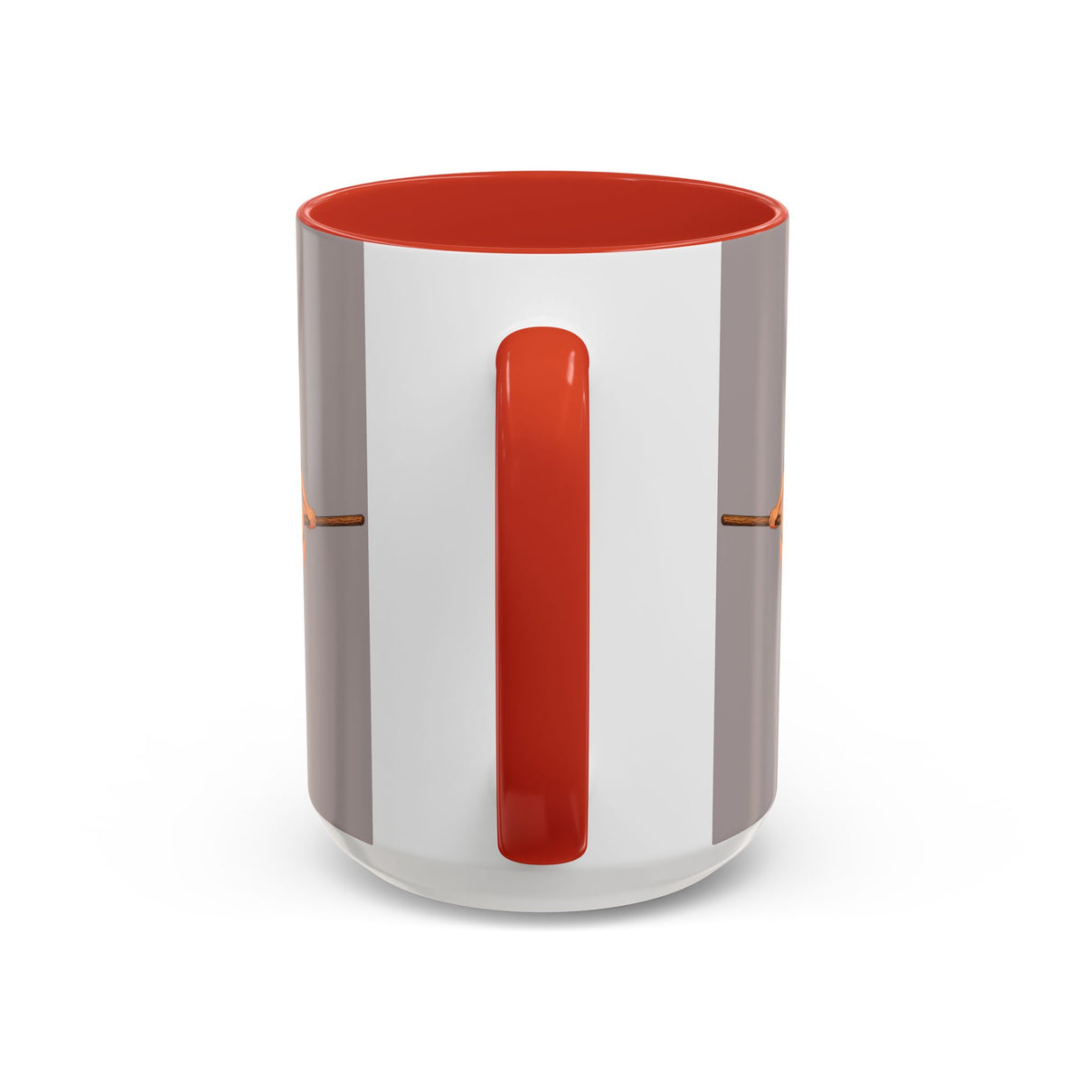 Hazel Hex Grey Accent Mug by CreepyCrafts.boo