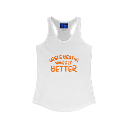 ¡El whisky lo mejora con cypherpunkgear! Camiseta sin mangas ideal con espalda cruzada para mujer