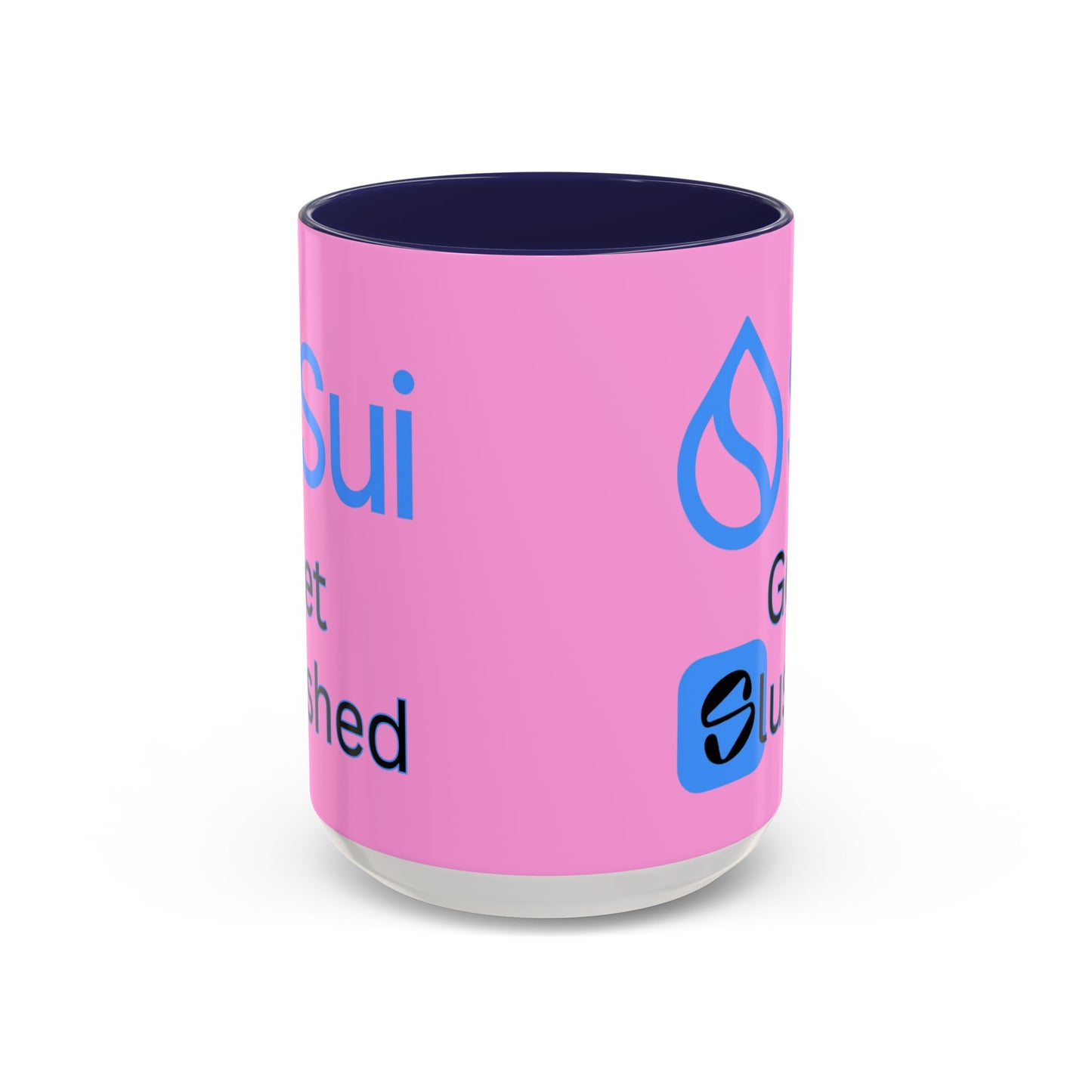 Sui: Get Slushed Pink Accent Mug by cypherpunkgear.com