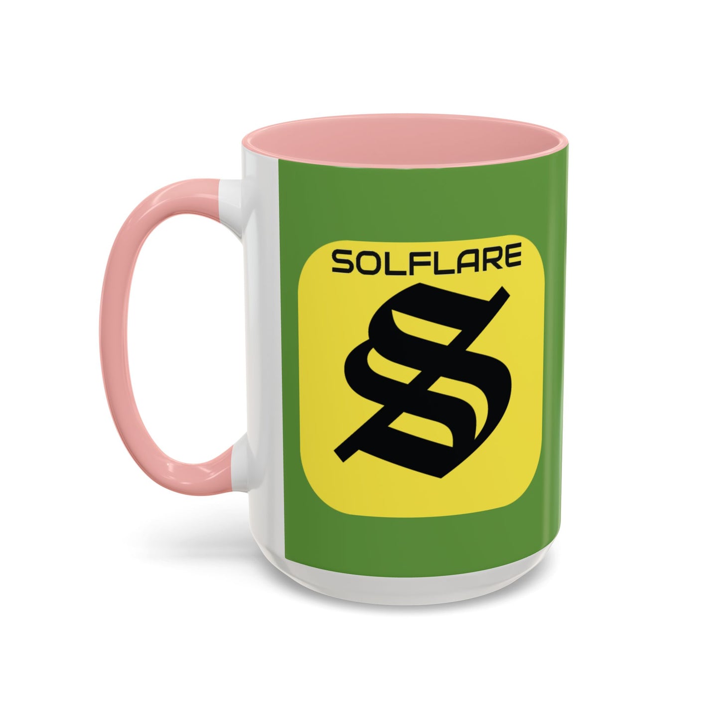 SolflareLogo Green Accent Mug by cypherpunkgear.com
