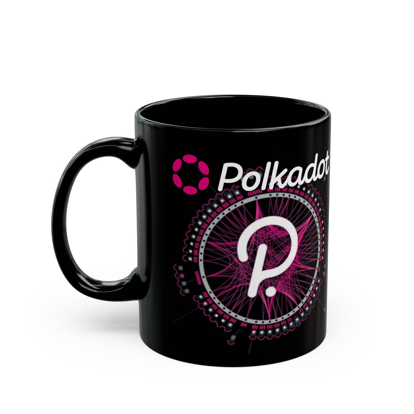 Polkadot (DOT) Black Mug by cypherpunkgear