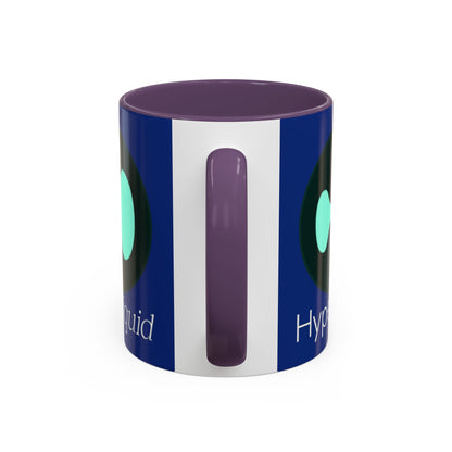Hyperliquid White font Blue Accent Mug by cypherpunkgear.com