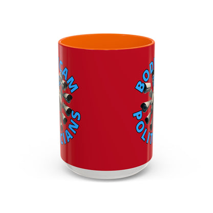 Bodycam the Politicians Cameras Red Accent Mug by cypherpunkgear.com