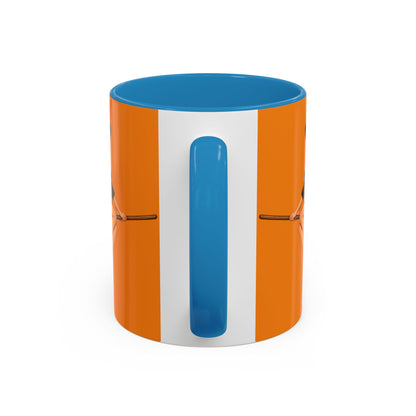 Hazel Hex Orange Accent Mug by CreepyCrafts.boo