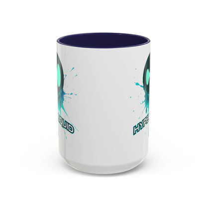 HYPE Drip White Accent Mug by cypherpunkgear.com