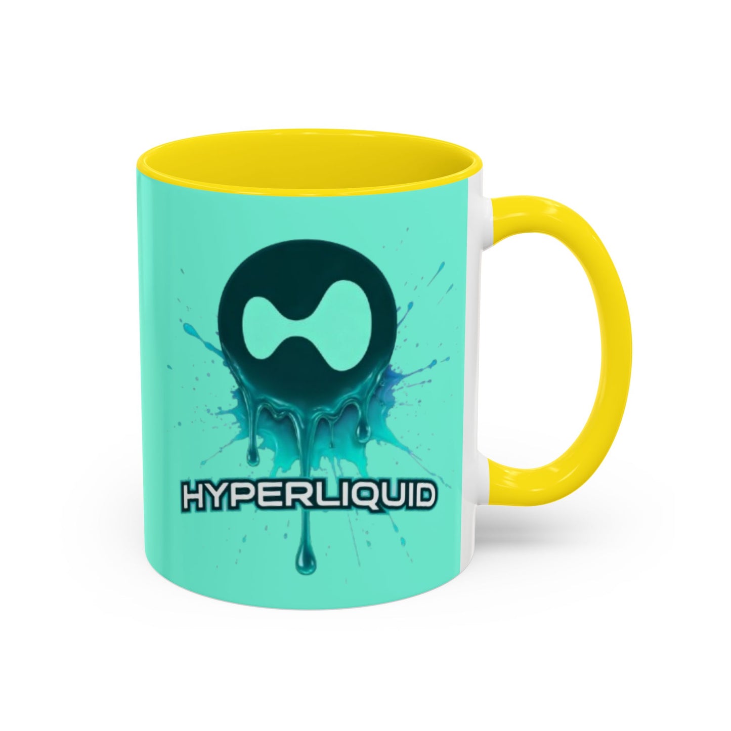 HYPE Drip Light Hyperliquid Accent Mug by cypherpunkgear.com