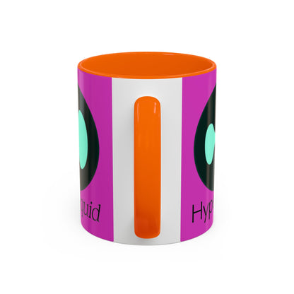 Hyperliquid Black font Pink Accent Mug by cypherpunkgear.com