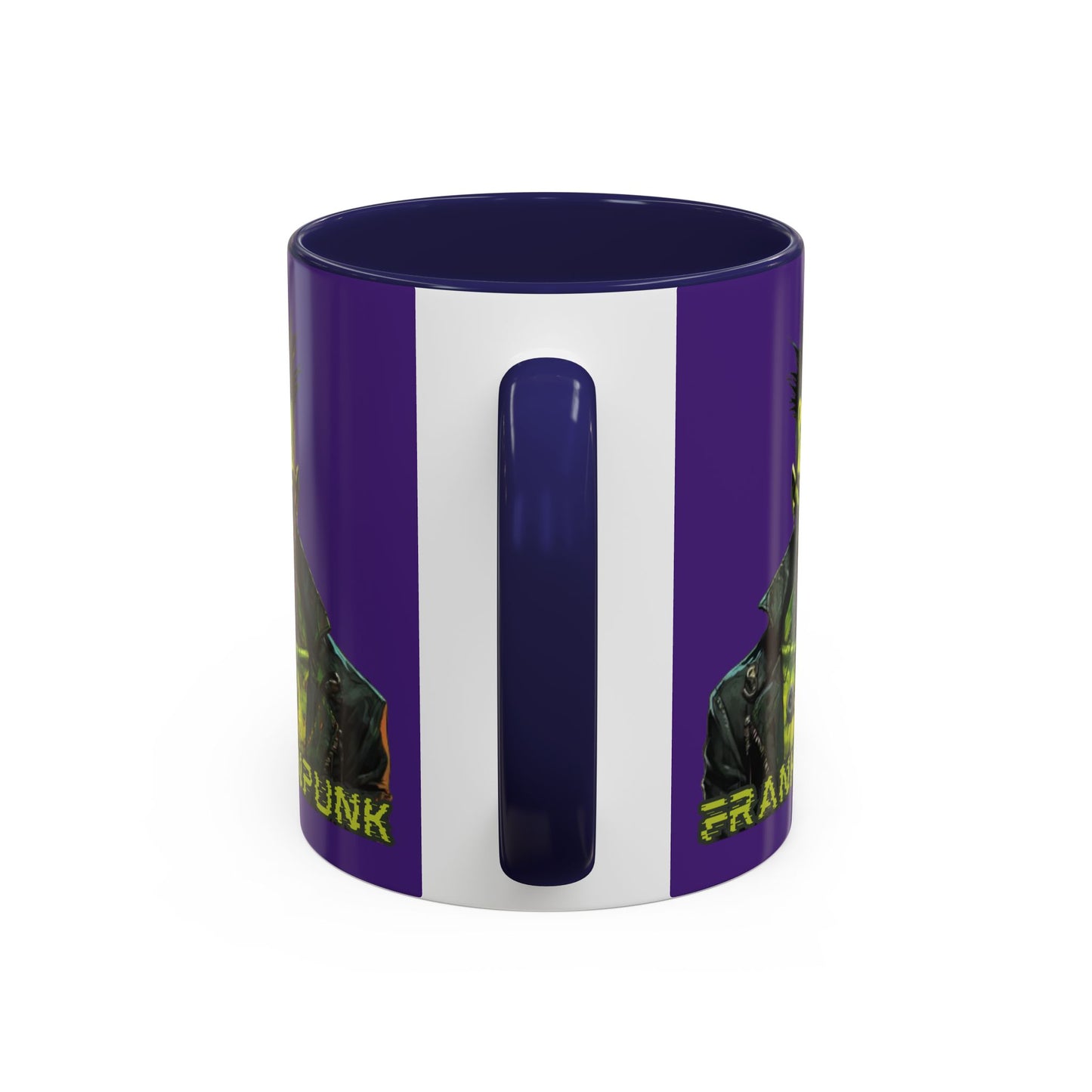 Frankenpunk Purple Accent Mug by CreepyCrafts.boo