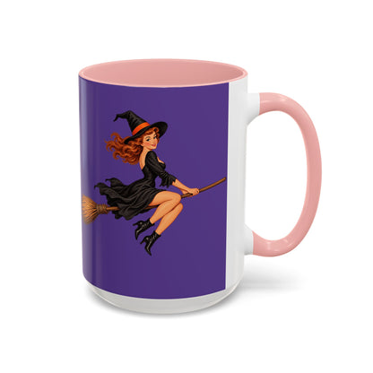 Hazel Hex Purple Accent Mug by CreepyCrafts.boo