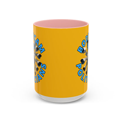 Bodycam the Politicians Cameras Yellow Accent Mug by cypherpunkgear.com