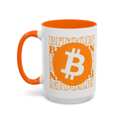 ¡Bitcoin! ¡Bitcoin! ¡Bitcoin por cypherpunkgear! Taza de café decorativa (11, 15 oz) 