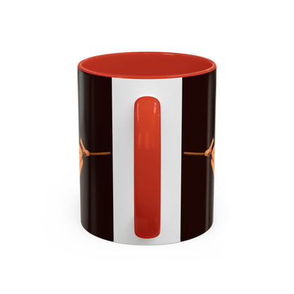 Hazel Hex Brown Accent Mug by CreepyCrafts.boo
