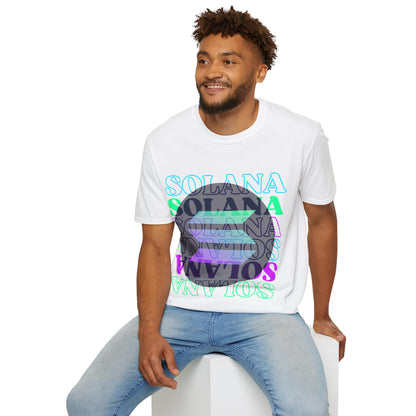 ¡Solana! ¡Solana! Solana por cypherpunkgear! Camiseta unisex de estilo suave