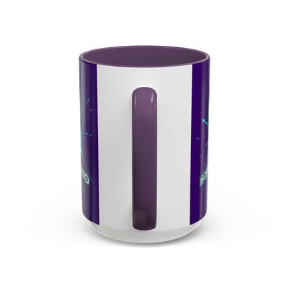 HYPE Drip Dark Purple Accent Mug by cypherpunkgear.com