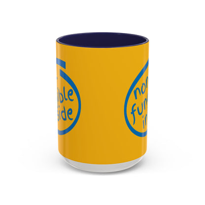 Non-Fungible Inside Yellow Accent Mug by cypherpunkgear.com