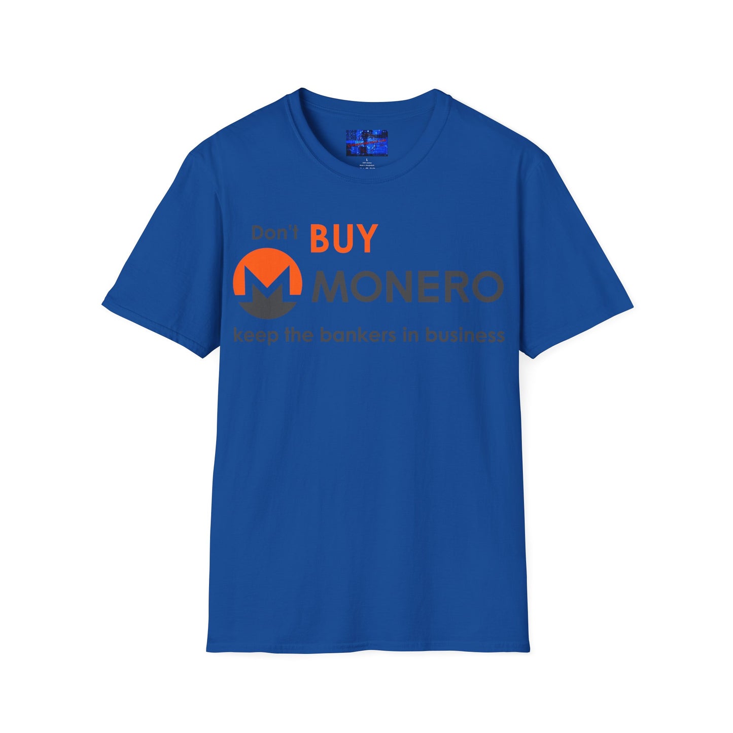 Don't buy Monero (XMR) Dark colors Unisex T-Shirt by cypherpunkgear.com