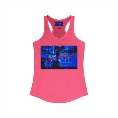 Cypherpunkgear.com logo Women's Racerback Tank Top by cypherpunkgear.com