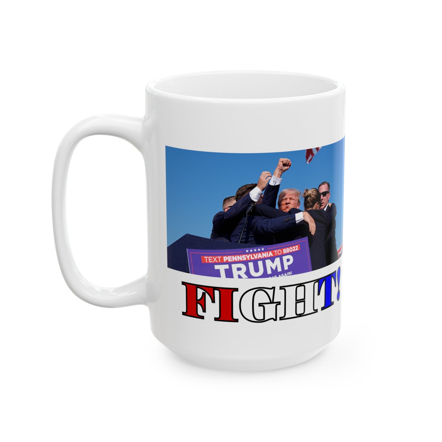 Fight! White Mug by cypherpunkgear