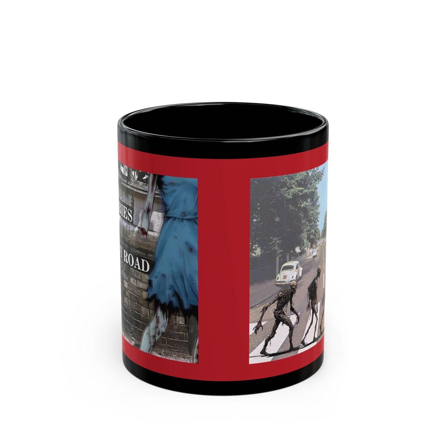 2-sided, Scabby Road Red Mug by CreepyCrafts.boo