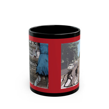 2-sided, Scabby Road Red Mug by CreepyCrafts.boo