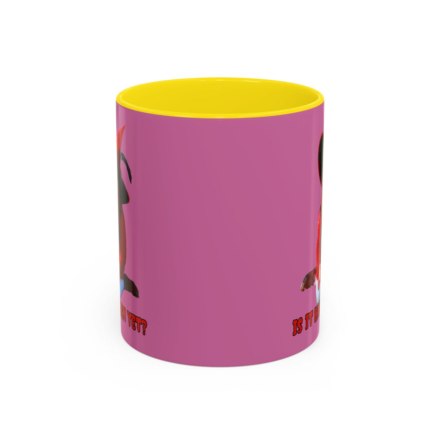 Is it Halloween yet? Pink Accent Mug by CreepyCrafts.boo