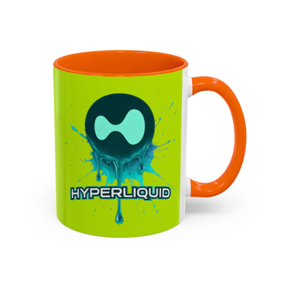 HYPE Drip Yellow Accent Mug by cypherpunkgear.com