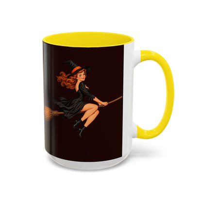 Hazel Hex Brown Accent Mug by CreepyCrafts.boo