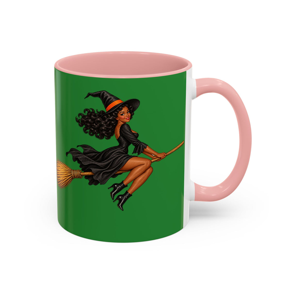 Velvet Vex Green Accent Mug by CreepyCrafts.boo