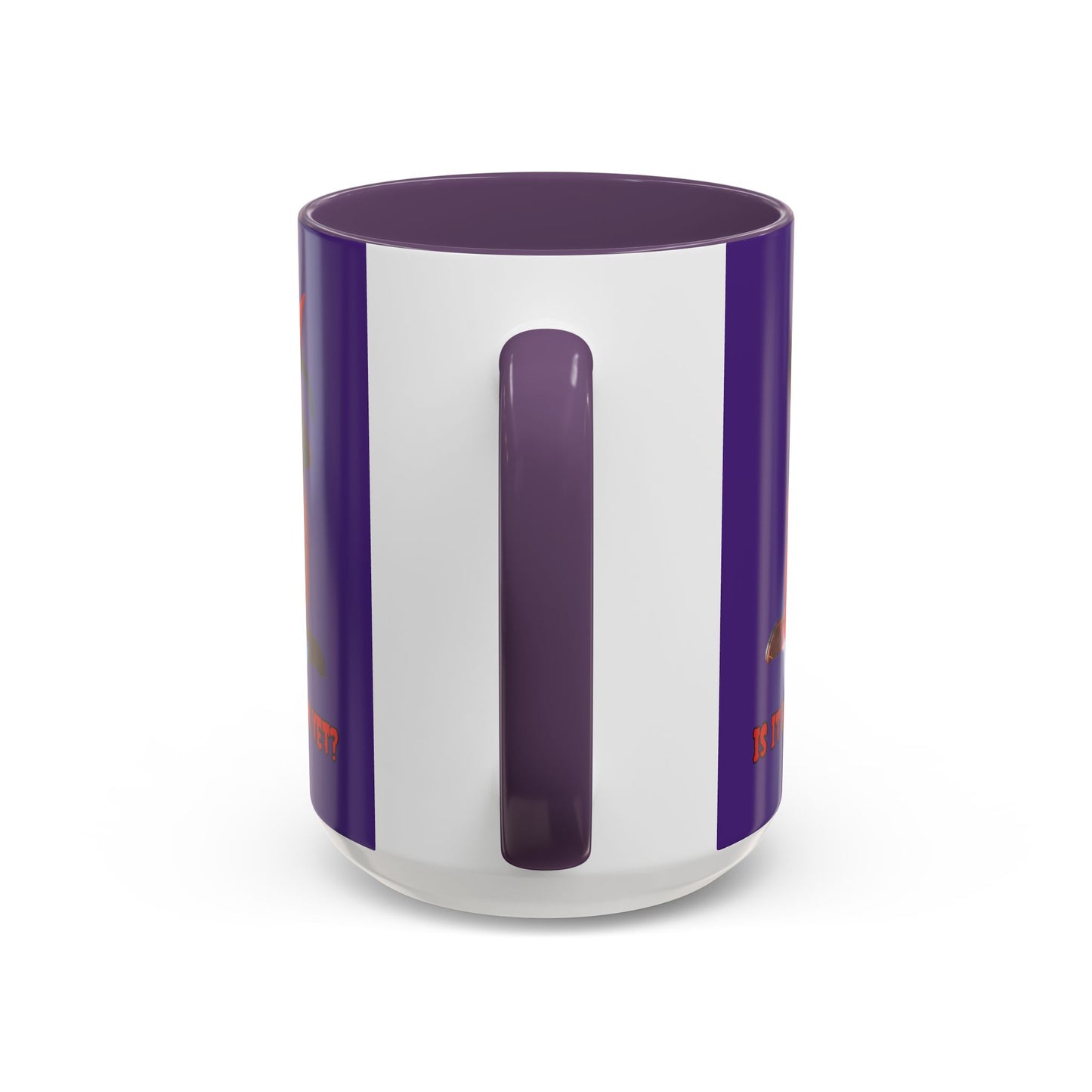 Is it Halloween yet? Purple Accent Mug by CreepyCrafts.boo